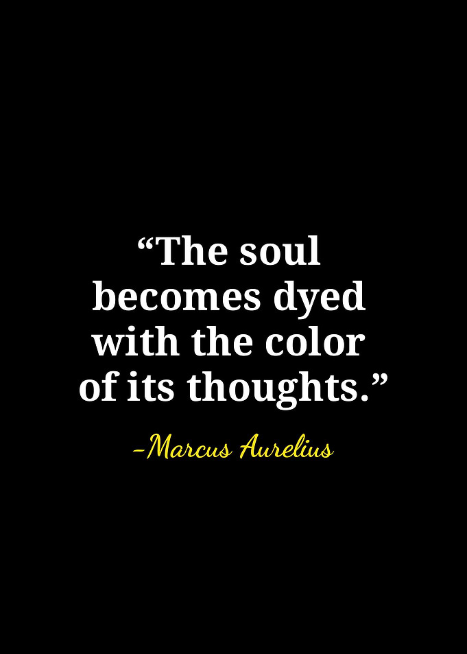 Marcus Aurelius Inspirational Quote Poster