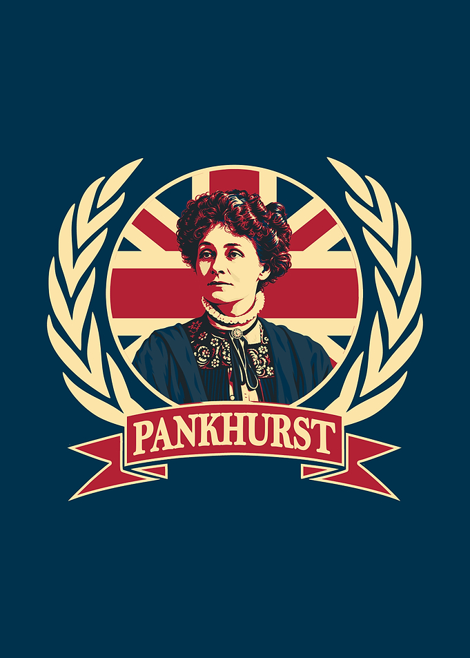 Emmeline Pankhurst Laurel Wreath Portrait