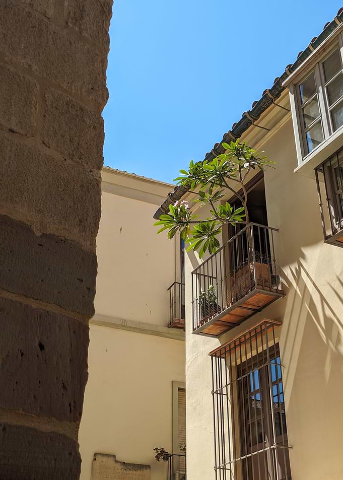 Sunny Mediterranean Courtyard Balcony