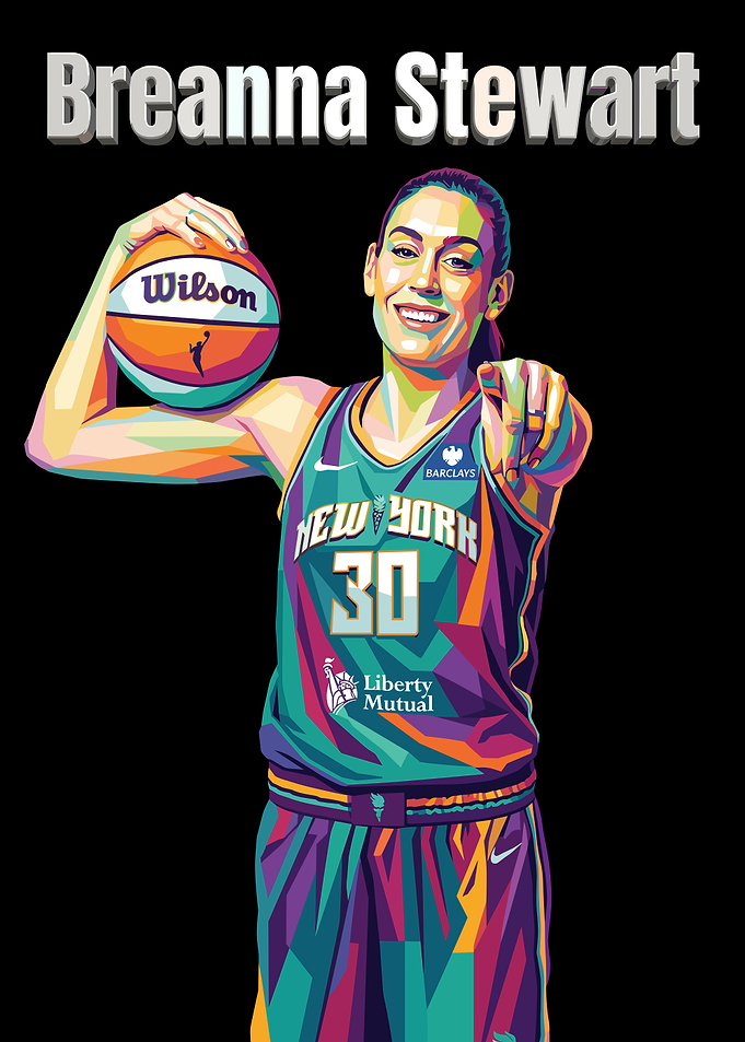 Breanna Stewart Pop Art Portrait