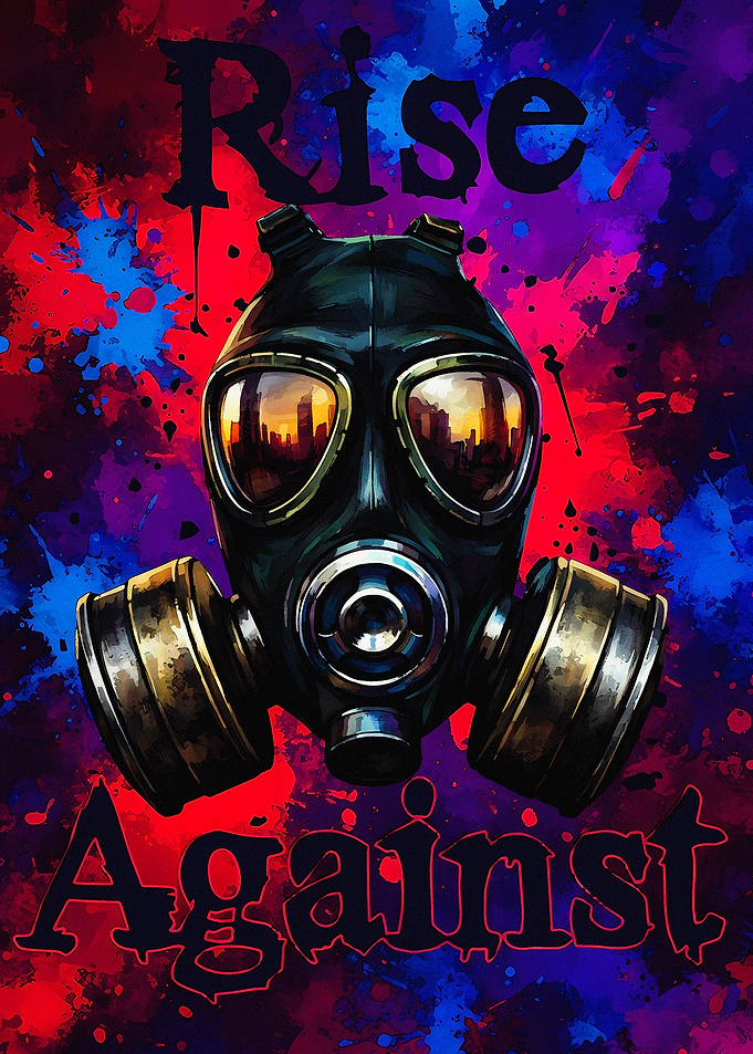 Rise Against Gas Mask Poster