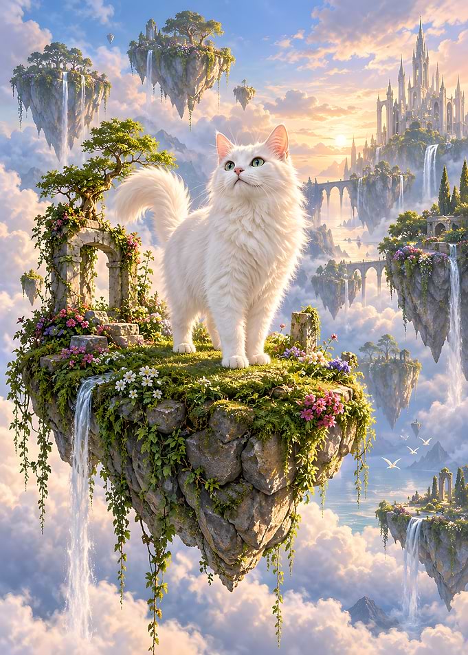 Cat on Floating Island