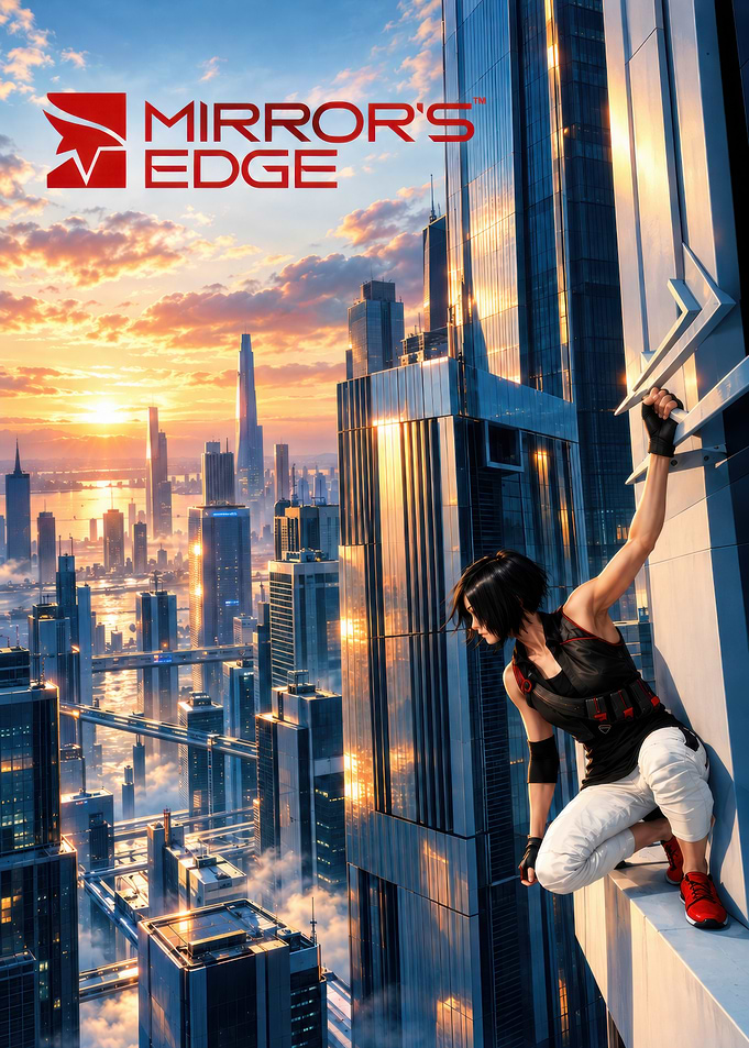 Mirror's Edge Faith Cityscape Poster