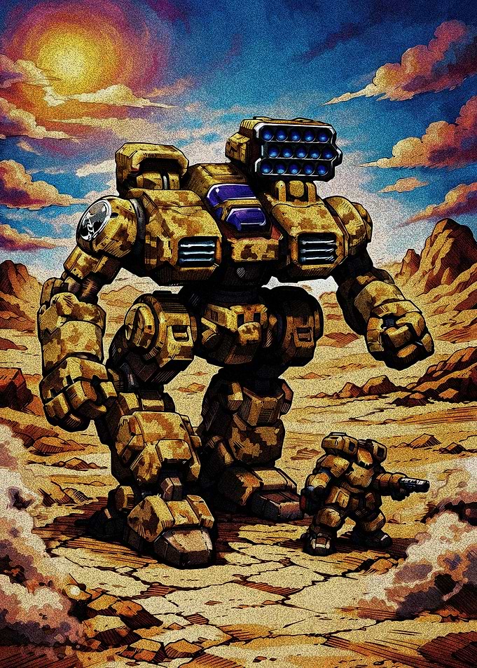 BattleTech Timber Wolf and Elemental