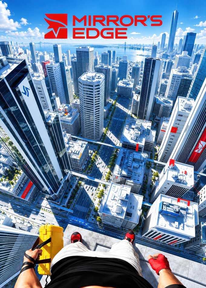 Mirror's Edge First-Person Cityscape View