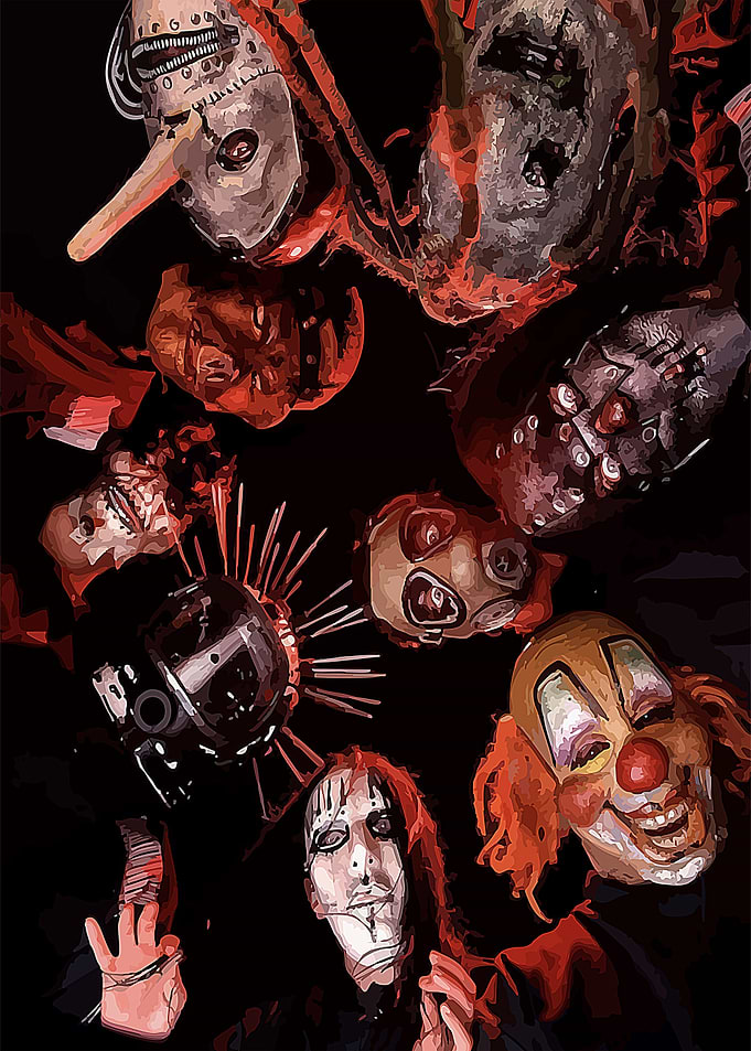 Slipknot Band Members in Iconic Masks
