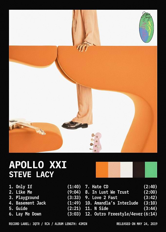 Steve Lacy Apollo XXI Album Poster