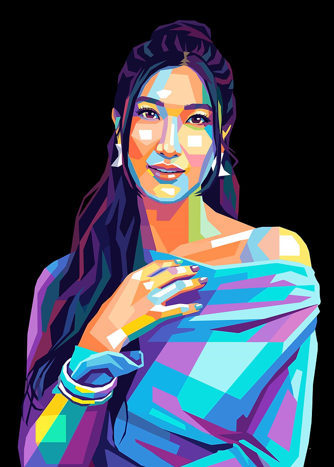 Gemma Chan Pop Art Portrait