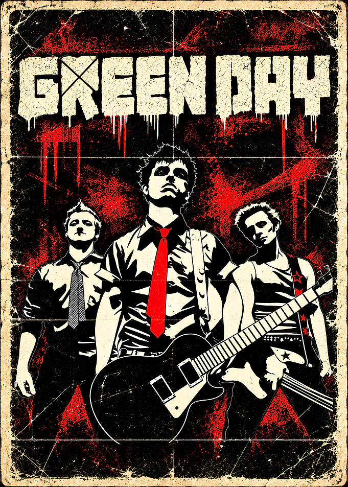 Green Day Band Poster