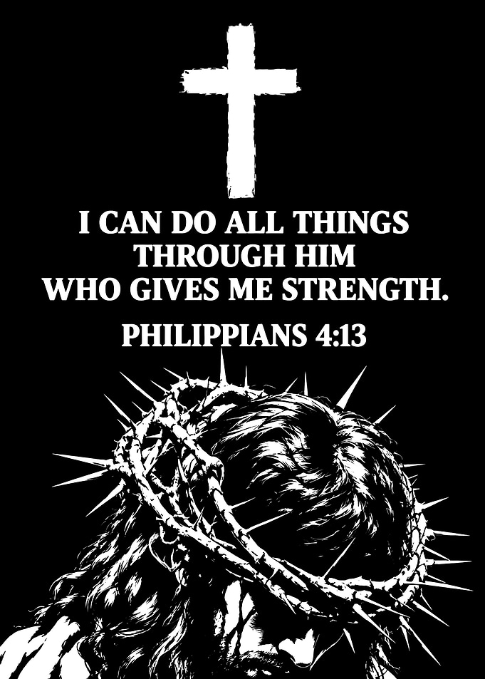 Philippians 4:13 Jesus Crown of Thorns