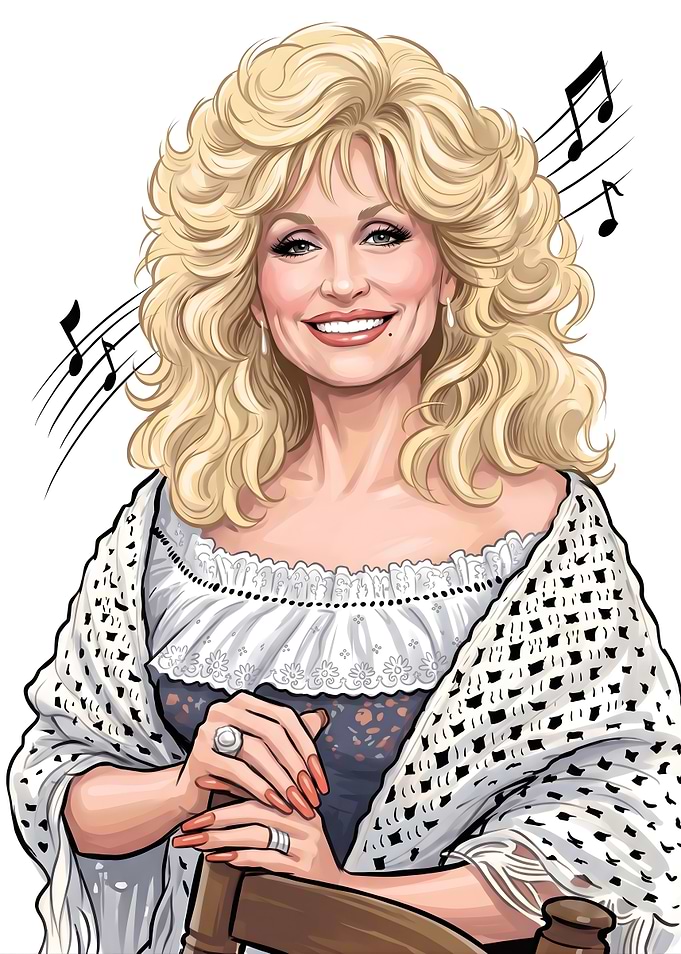Dolly Parton Portrait Illustration