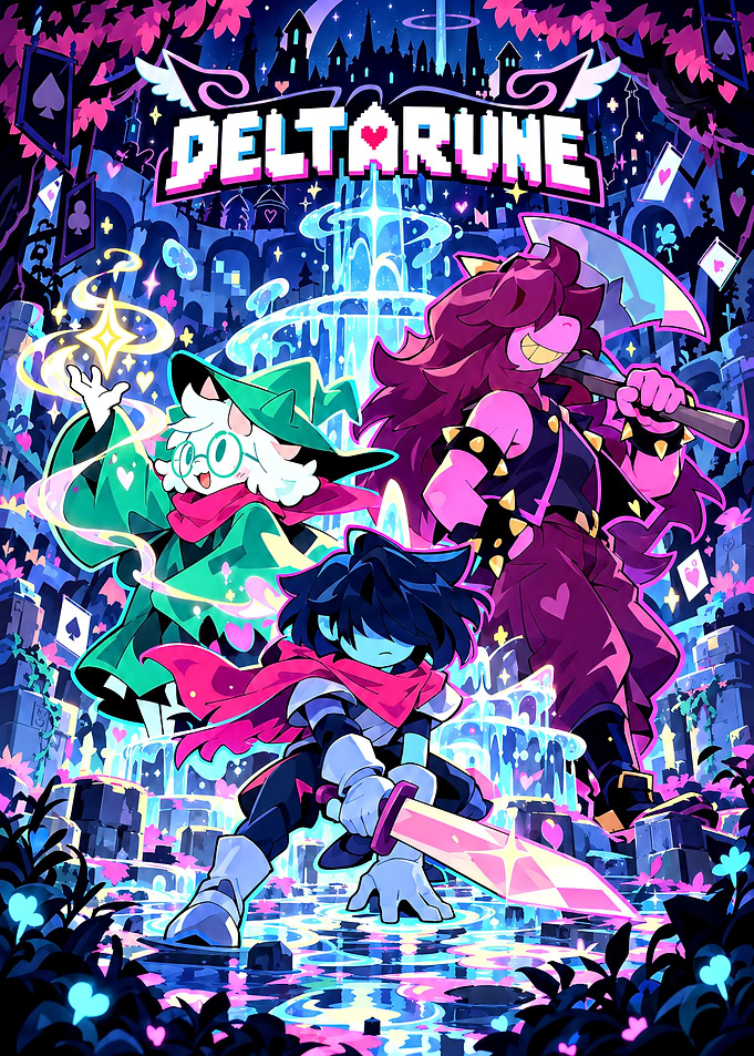 Deltarune Main Characters Poster