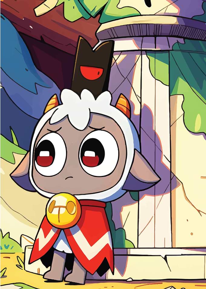 Cult of the Lamb Chibi Illustration