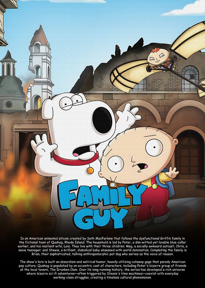 Family Guy Brian and Stewie Poster