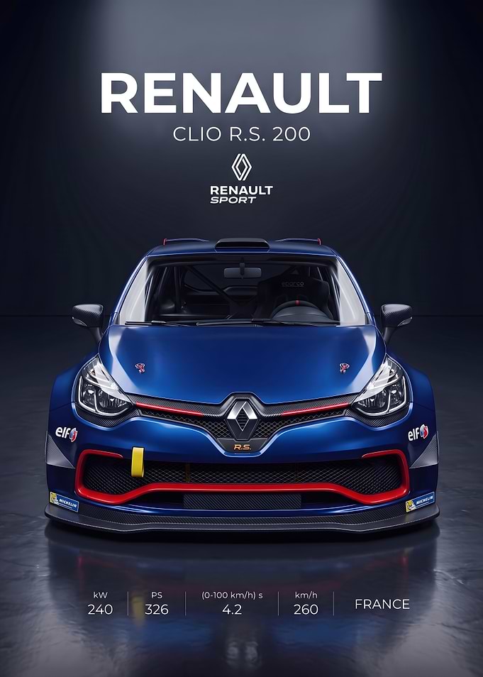 Renault Clio R.S. 200 Sport Poster