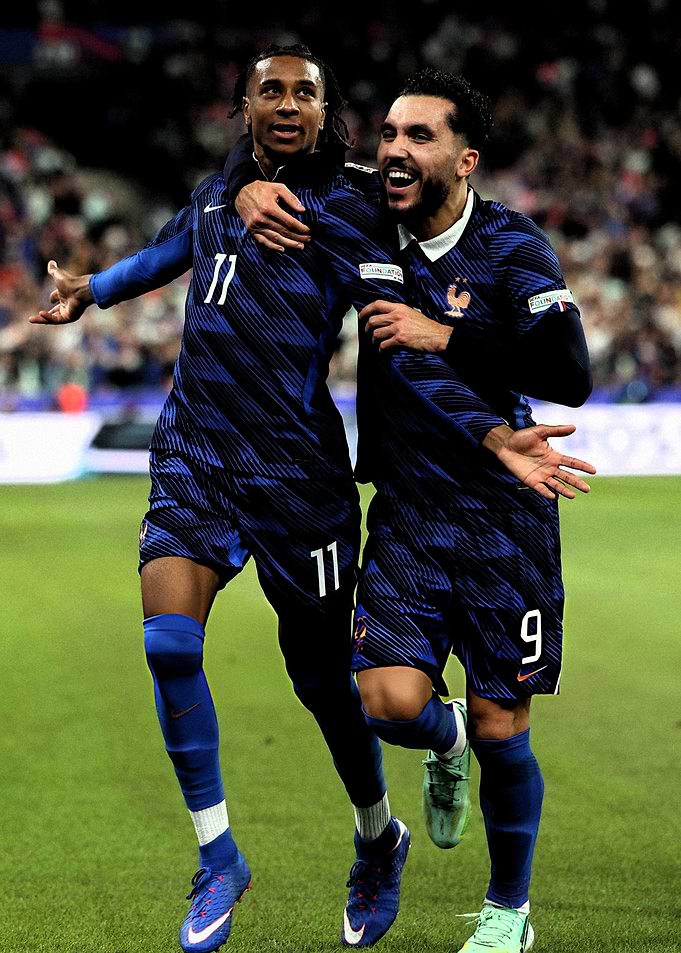 French National Football Team Players Celebrating