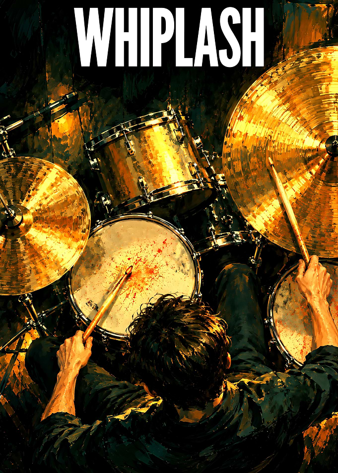 Whiplash Movie Poster Drummer Art