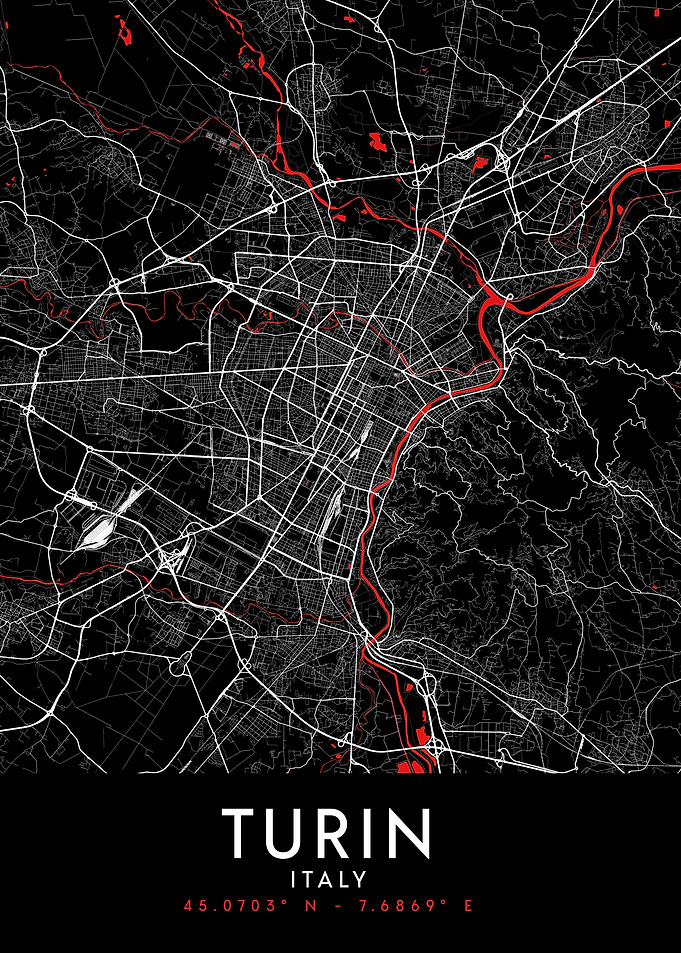 Turin Dark Map