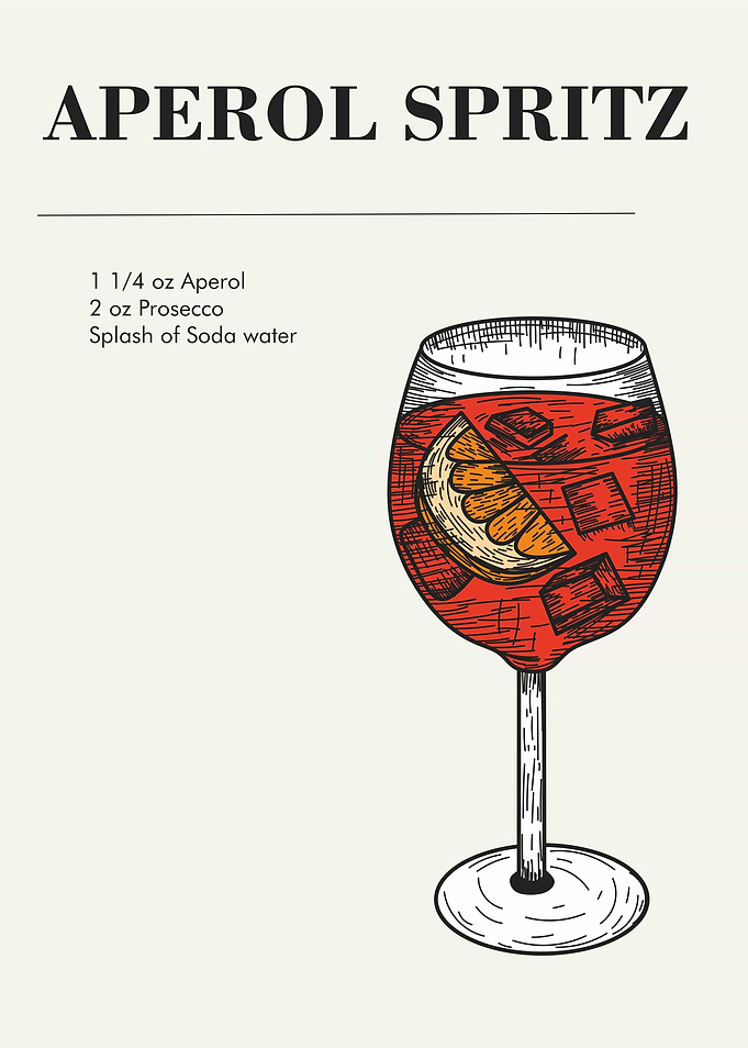 Cocktail Spritz Sketch