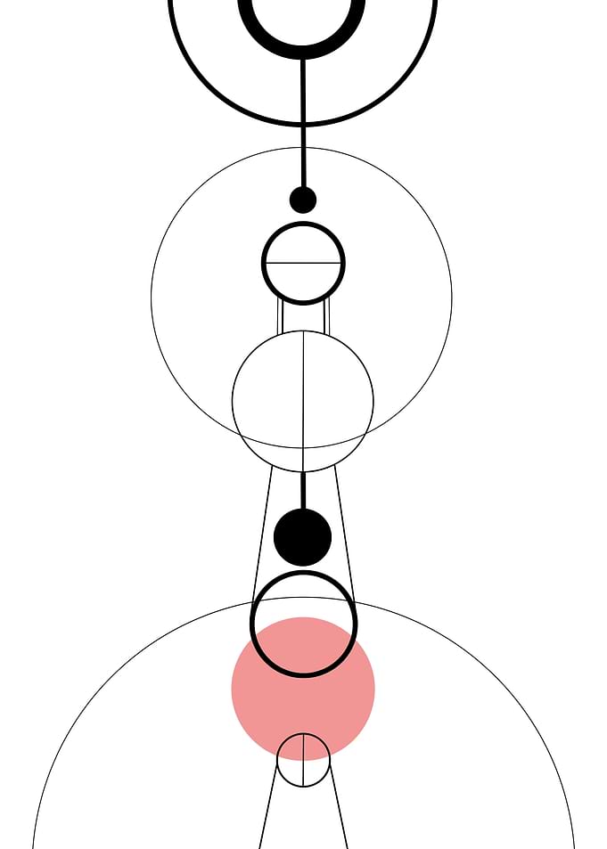 Orbital-Geometric-Pink