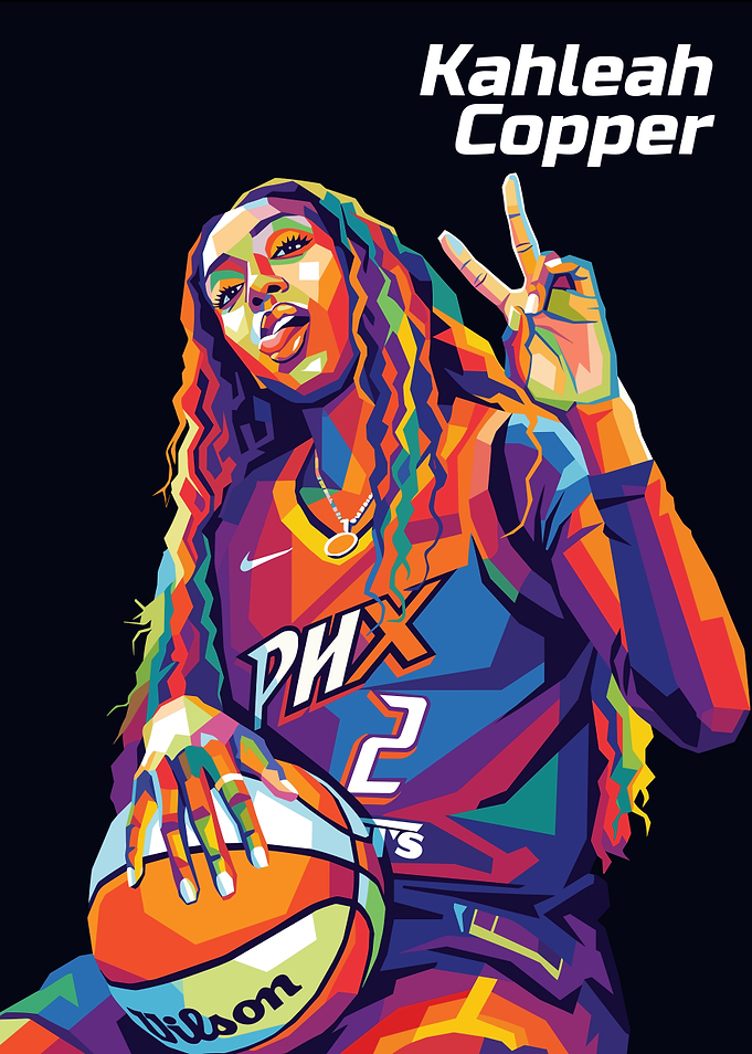 Kahleah Copper Pop Art Portrait