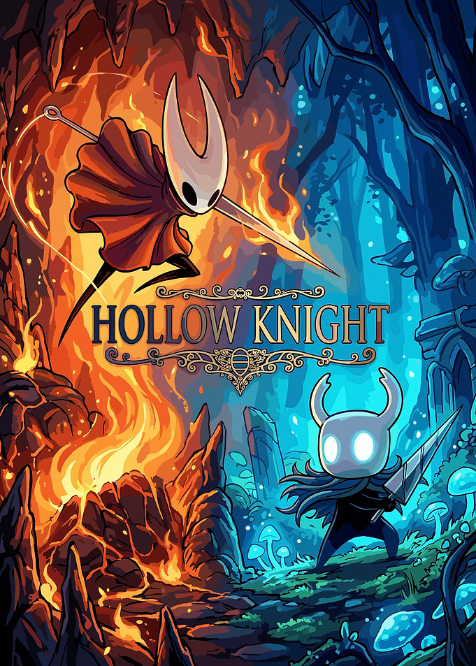 Hollow Knight Dual Character Poster