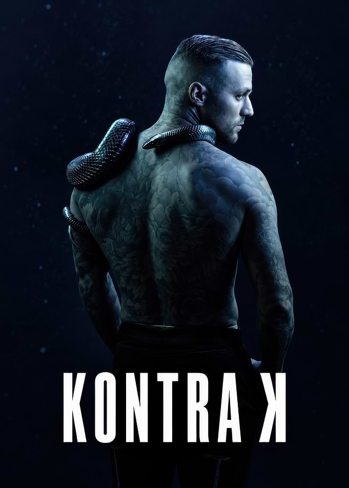 Kontra K Musician Portrait with Snake