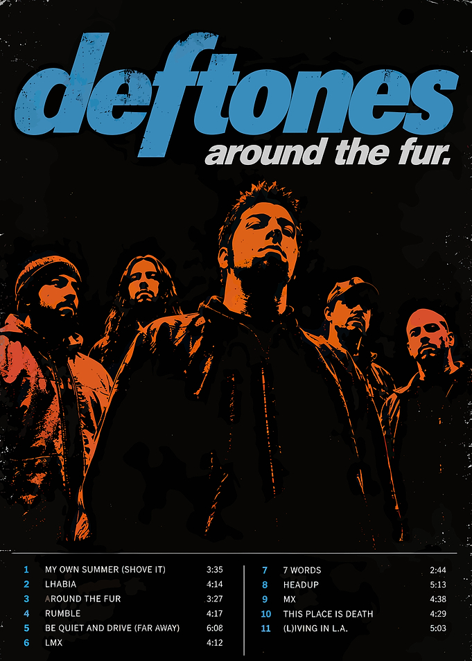 Deftones Around the Fur Music Poster