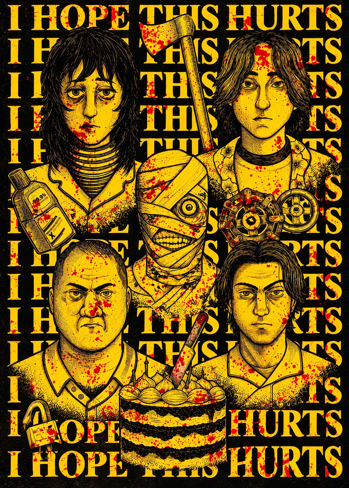 I Hope This Hurts Horror Illustration