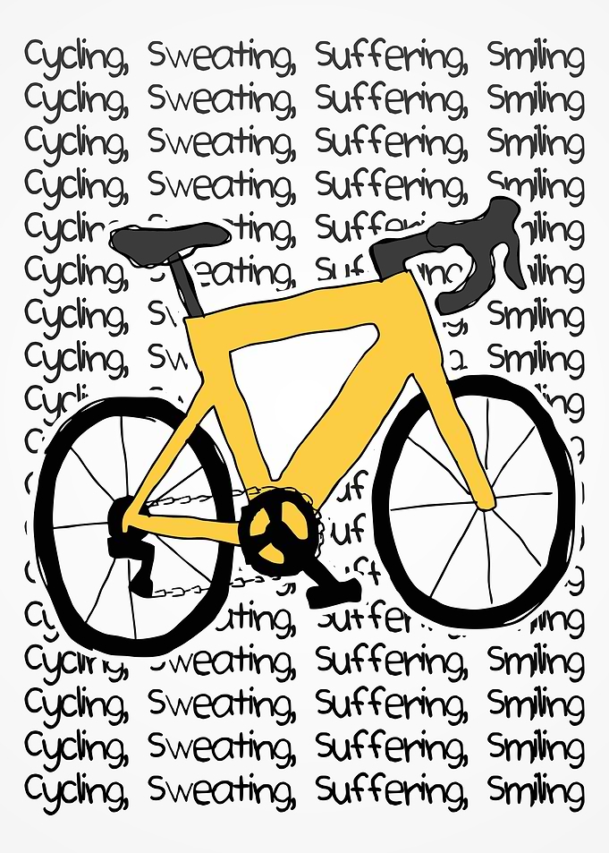 Cycling, Sweating, Suffering, Smiling