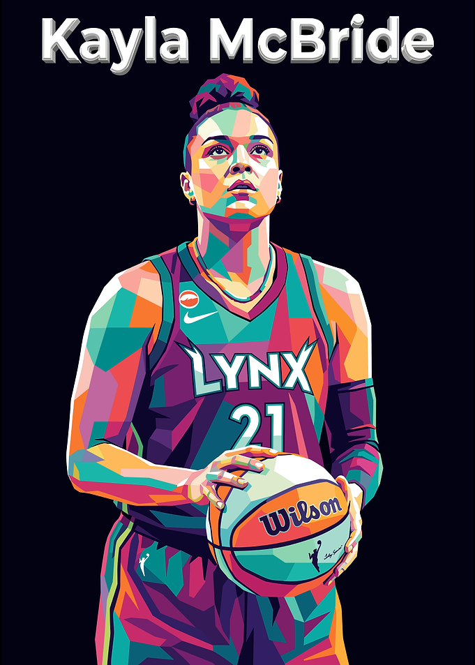 Kayla McBride WNBA Pop Art Portrait