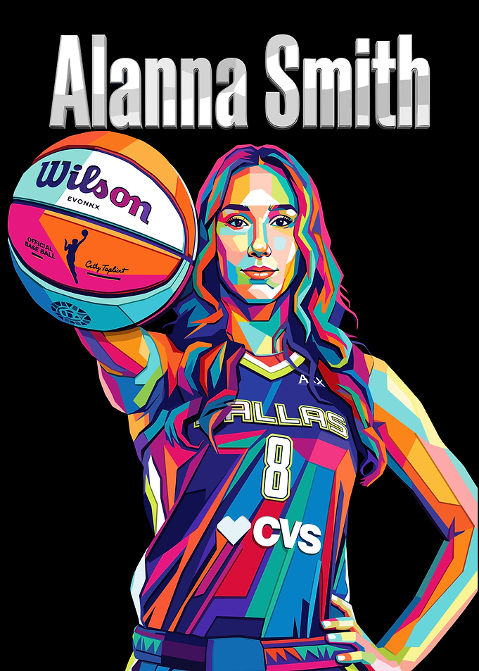 Alanna Smith WNBA Pop Art Portrait
