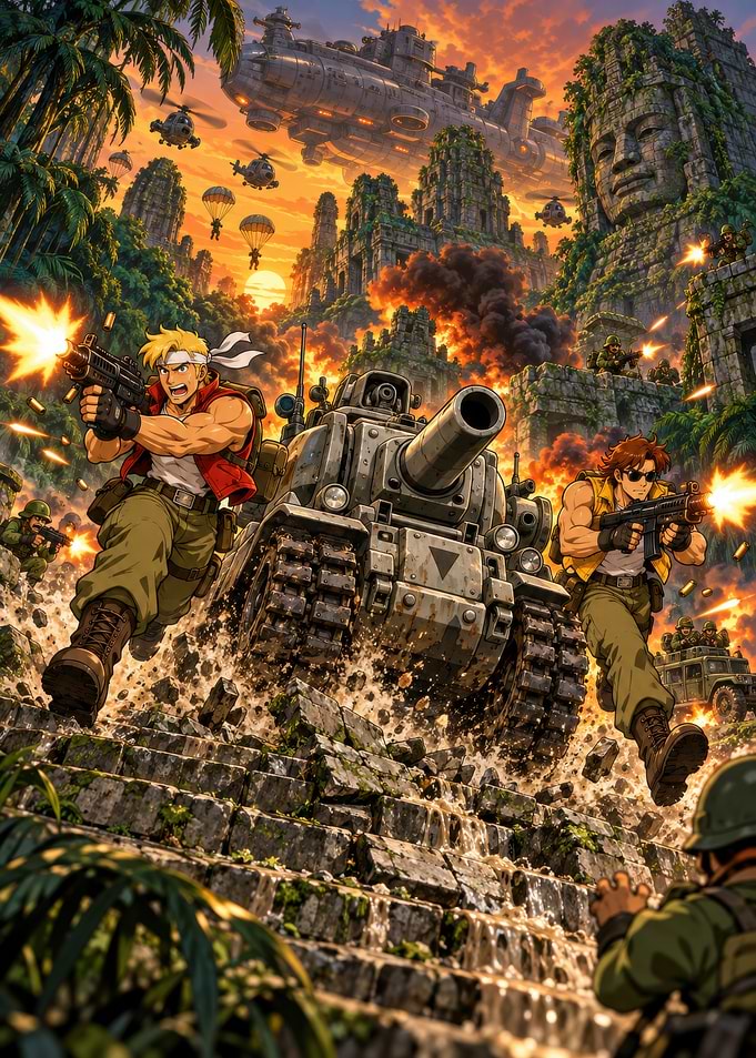 Metal Slug Action Battle Scene