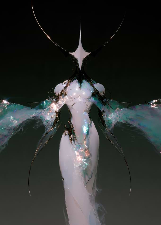 Ethereal Iridescent Celestial Being
