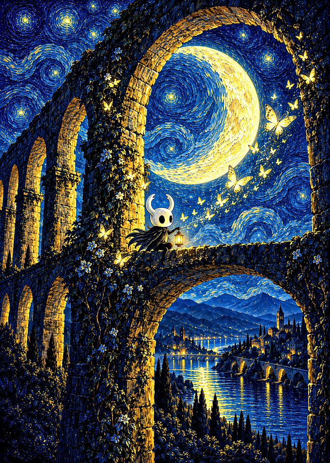 Hollow Knight Starry Night Bridge