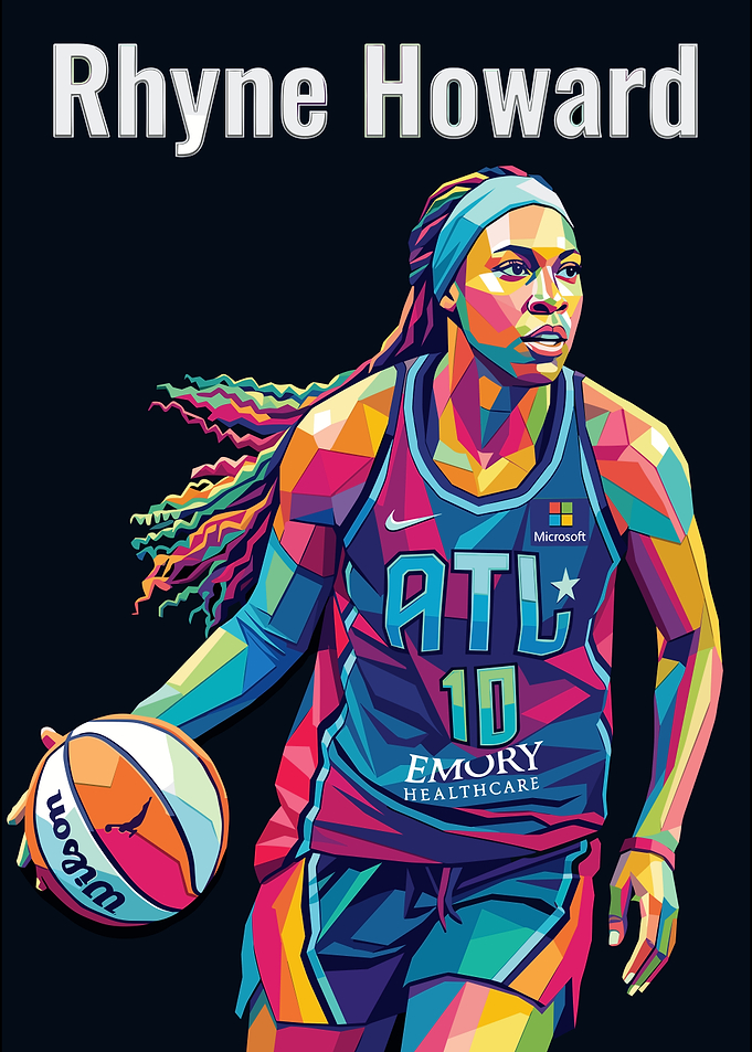 Rhyne Howard WNBA Pop Art Portrait