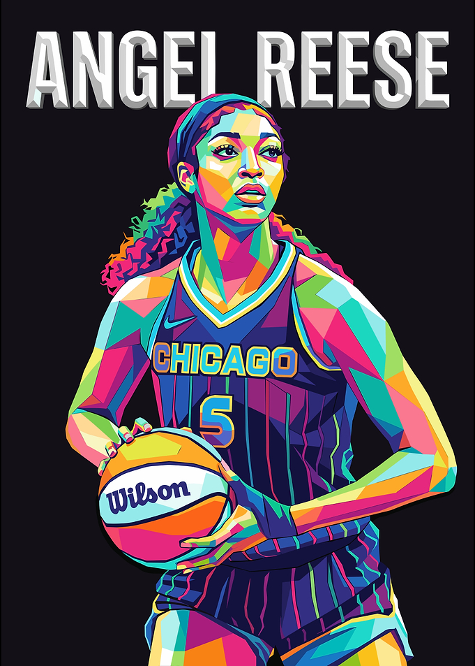 Angel Reese Pop Art Portrait