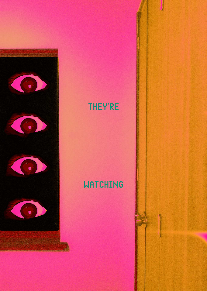 They're Watching Surreal Eye Art