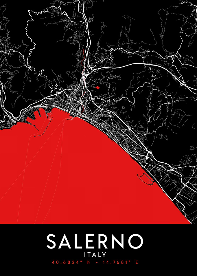 Salerno Dark Map