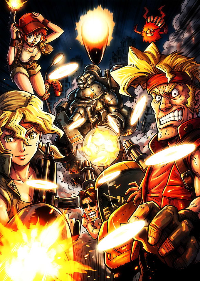 Metal Slug Action Combat Illustration