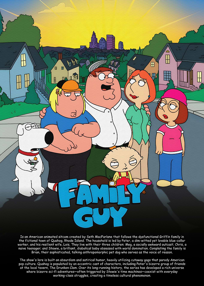 Family Guy Griffin Family Poster