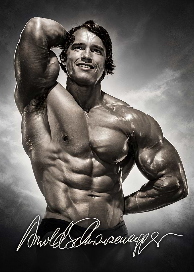 Arnold Schwarzenegger Bodybuilding Portrait