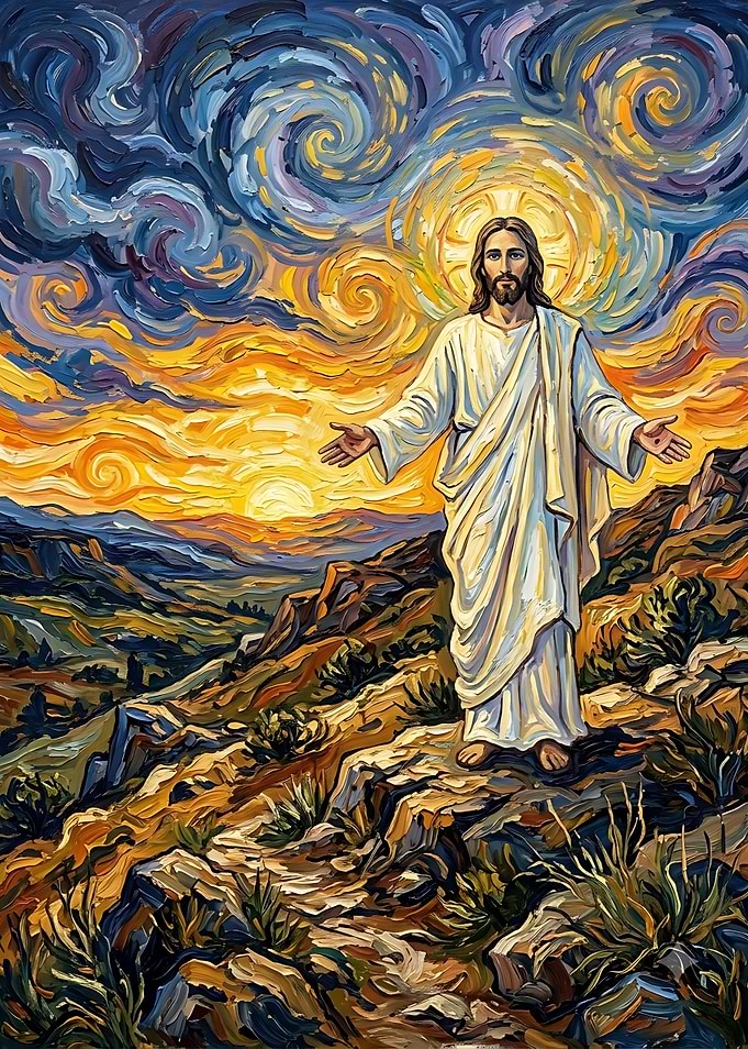 Jesus Christ in Van Gogh Style