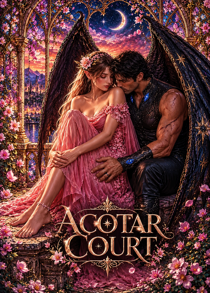 ACOTAR Court Fantasy Romance Illustration