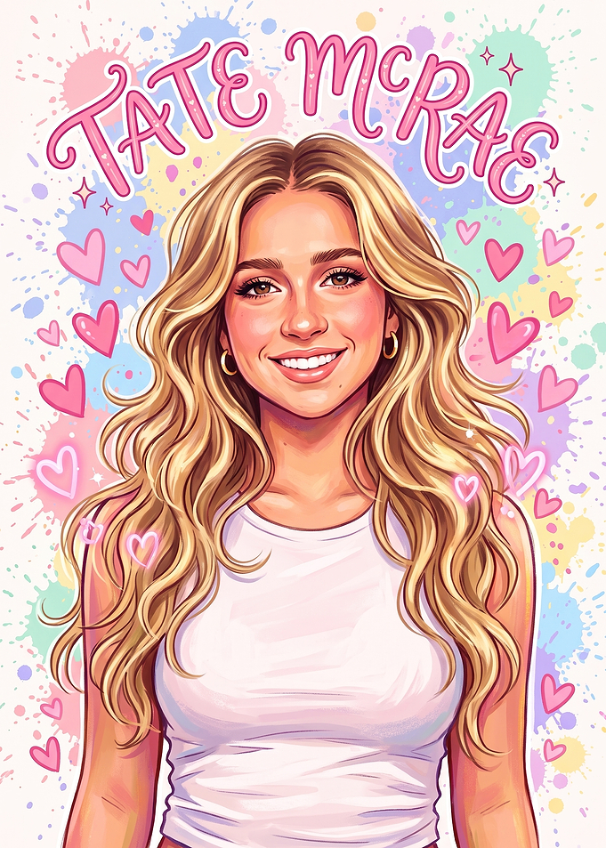 Tate McRae Pop Art Portrait