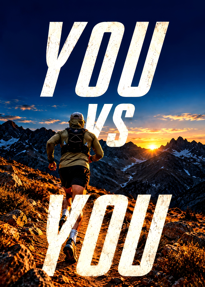 You vs You Trail Running Poster