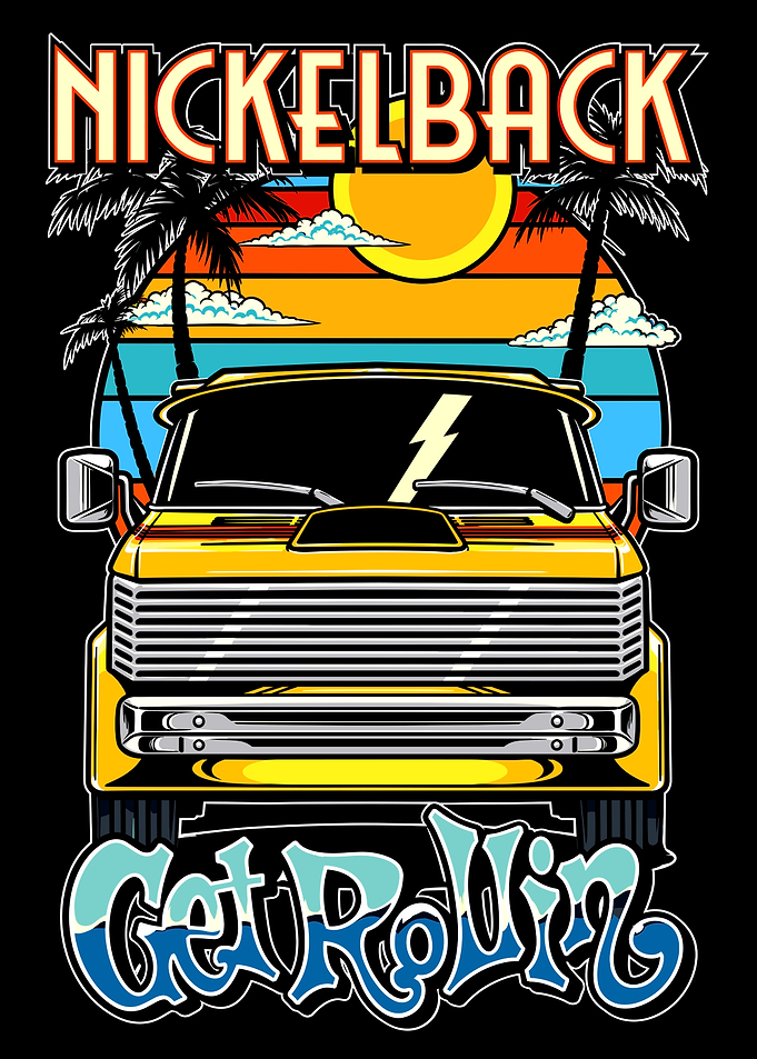 Nickelback Get Rollin Van Graphic