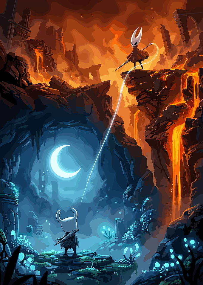 Hollow Knight and Hornet Encounter