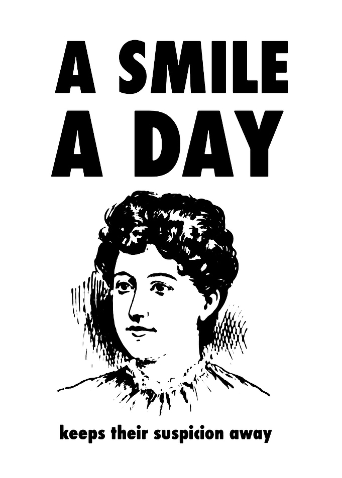 A Smile A Day Vintage Poster