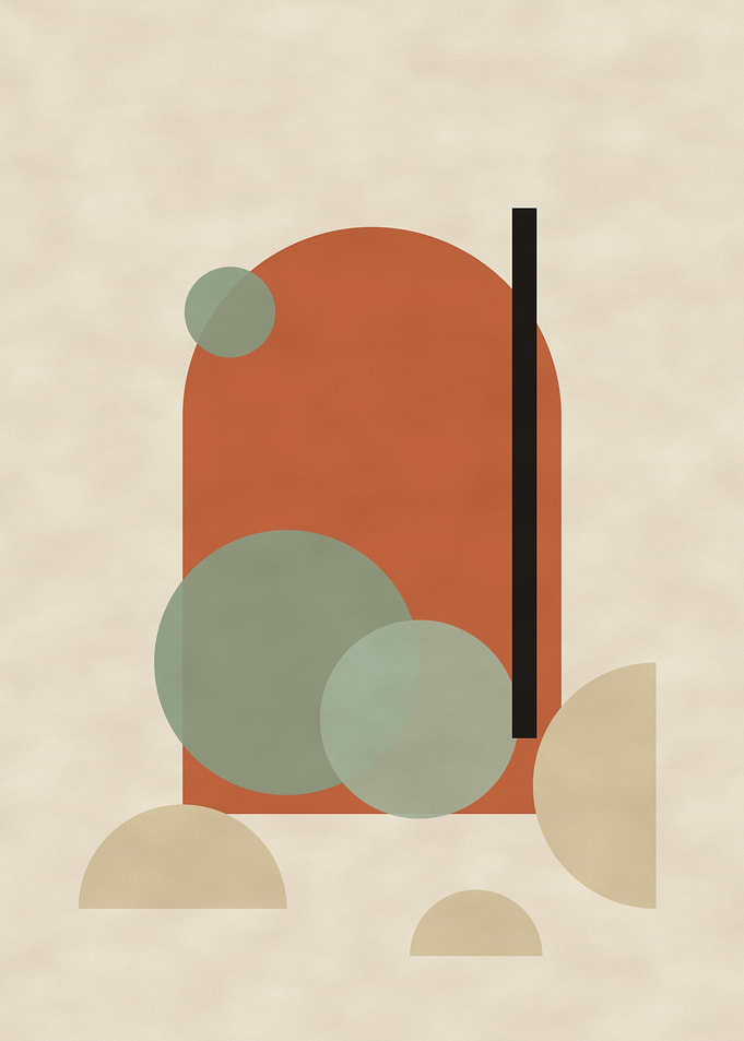 Terracotta Arch and Sage Spheres